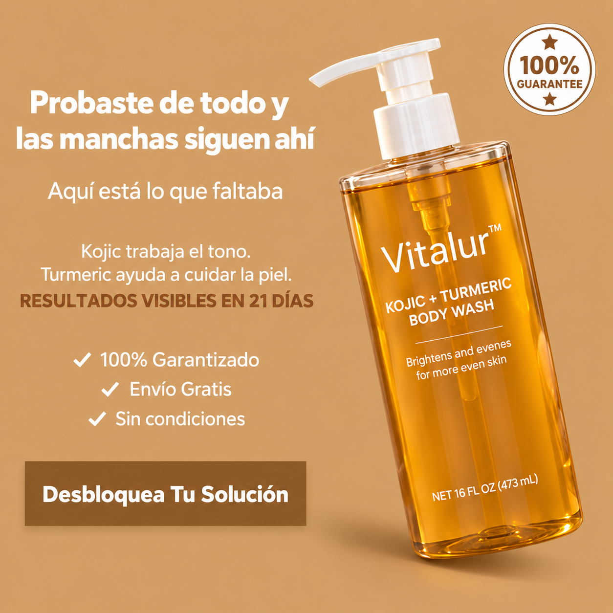 Vitalur™ Gel Corporal | Manchas | Tono Desigual